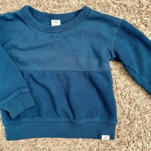 Navy Blue Crewneck Sweatshirt with Fleece I Size 18-24M I GAP